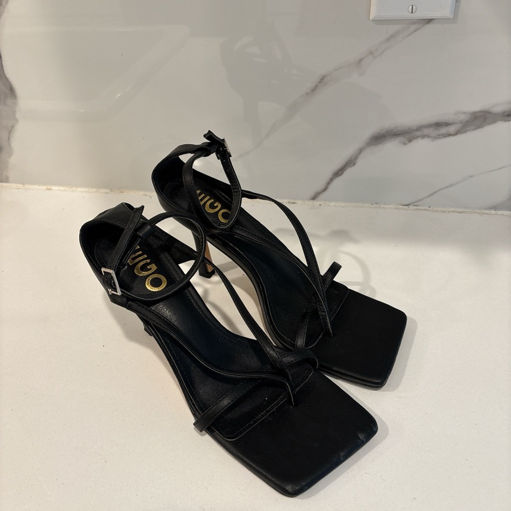 Ego Black Strappy Women's Sandals